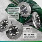Bell + Howell Swivel Adjustable LED Disk Lights - 8 Pack-IP65 rated, weather resistant, great for all year round