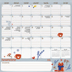 DateWorks 2026 16-Month Family Magnetic Wall Calendar - 12" x 12" - Bilingual-Organizational/Family