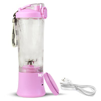 Total Chef Cordless Portable Blender - 20 oz - Lilac Pink-Compact cordless blender with removable carry strap