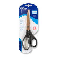 Hilroy - 8,3 po Ciseaux en titane, ciseaux multi-usages - poignées noires confortables - lames bronze-Lames Revêtues De Titane :  conçues pour une précision et une durabilité optimales, ces lames ultra-affûtées conservent leur tranchant, même lors des travaux les plus exigeants - elle résistent à la rouille et aux résidus collants pour des coupes nettes et précises sur une vaste gamme de matériaux