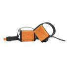 Impacto - Crampons à glace en laiton anti-étincelles avec talon renforcé - Taille unique - Orange avec sangles noires - 1 paire-Fabriqué en élastomètre thermoplastique (TPE) exclusif qui fonctionne jusqu’à -45 degrés.