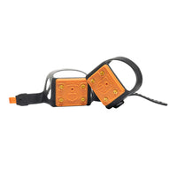 Impacto - Crampons à glace en laiton anti-étincelles avec talon renforcé - Taille unique - Orange avec sangles noires - 1 paire-Fabriqué en élastomètre thermoplastique (TPE) exclusif qui fonctionne jusqu’à -45 degrés.