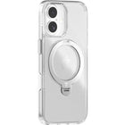 Torras Ostand Q3 Spin Series Case for iPhone 17 - Clear-18N Mighty Magnetic Power. Built-in strong MegaMag magnets. Fast, uninterrupted wireless experience.