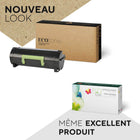Ecotone - 53B1H00 Lexmark  Remanufacturés Toner Cartridge - Rendement Élevé - Noir-Catégorie : Cartouches de Toner