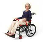 Journey So Lite C2 Ultra Lightweight Wheelchair - Black-Special curb climbers help support safer navigation over steps and curbs