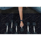 Edgewood IN2FIT Interlocking Impact and Sound Absorbing Fitness Tile - 16.6" x 23.5" - Truffle - 9 Pack-Limited Five Year Warranty