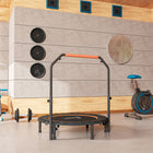 Soozier 45" Rebounder Trampoline for Adult with Adjustable Handle - Orange-Steel frame and six legs for stability 