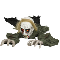 HOMCOM 66" Sound Activated Crawling Zombie Halloween Decoration-Halloween Decoration "crawling zombie" 