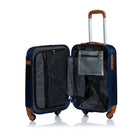 Champs Vintage 2-Piece Hardside Luggage Set - 4-Wheeled & Expandable - Blue-ABS Material