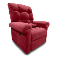 Journey Perfect Sleep Chair Deluxe Plus 2 Zone Heat Massage Microlux Recliner - Burgundy-Powered lift recliner design supports sitting, relaxing, reclining, and sleeping in one chair