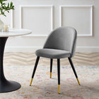 Modway Cordial Dining Chairs - Light Grey - 2 Pack-Non-Marking Foot Caps