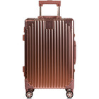 CHAMPS Elite Collection Aluminium Carry-on Luggage Case - Rose Gold-Durable Aluminium material