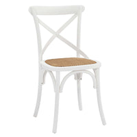Modway Gear Dining Side Chair - White-Modern Farmhouse Dining Chair