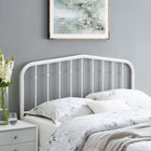 Modway Lennon Metal Twin Headboard - White-Powder Coated Iron Construction