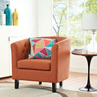Modway Prospect Upholstered Fabric Armchair - Orange-Fabric Polyester Upholstery