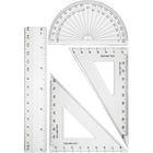 Westcott 4 Piece Geometry Set - Clear-4 Piece Geometry Set
