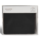 Champs Onyx Leather Vertical Wallet - Black-Easy access ID windows