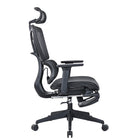 Motionwise - Chaise de bureau inclinable en filet à dossier haut et repose-pieds-Filet autoportant et hautement respirant, tissé pour offrir un confort ventilé en toute saison