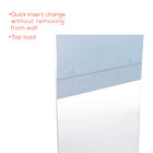 Deflecto Classic Image Wall Mount Sign Holder - Portrait - 8 1/2"W x 11"H - Clear-Easily switch out inserts without removing holder from the wall