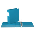 Davis Group Super économie, Reliure à anneaux en “D” inclinés 2 po, paquet de 6 – Bleu Turquoise-2 po