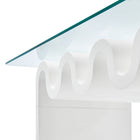 Modway - Ondine Plateau en verre Table basse - Blanc-9