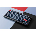 Keychron V1 Max RGB Wireless Mechanical Keyboard - Brown Switch - 75% Layout with Knob - Carbon Black-OSA Profile Double-shot PBT Keycaps: These double-shot PBT keycaps have a similar height to the OEM profile and has an SA-like shape. We named it the OSA (OEM spherical angled) keycap. The PBT keycaps will provide excellent oil resistance, enhance the type feel, and prevent the legends from fading out.