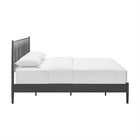 Modway Adair Spindle Metal King Platform Bed - Charcoal-Center Support Legs