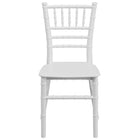 Flash Furniture - Chaise Chiavari en résine blanche pour enfants-Design léger