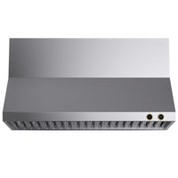 KUCHT KRH600-GL-C 60" 1200 CFM Wall Mounted Range Hood with Digital Controls - Stainless Steel/Gold-Two round digital dial touch-screen controls that match the round knobs of any stove and perfectly complement our exclusive Horus Digital Dial Thermostat featured on the KX Series