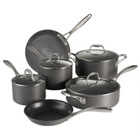 Tramontina Hard Anodized Cookware Set - 10 Piece Set-Tramontina's Gourmet 8 Pc Hard Anodized Aluminum Cookware Set includes all the tools you need to make a wide variety of hot meals