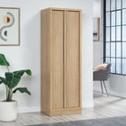 Sauder Merton Hall Storage Cabinet - Harmony Ash-Adjustable shelving: Three adjustable shelves and one fixed shelf for the ultimate storage versatility. Each adjustable shelf has a maximum weight capacity of 25 lb
