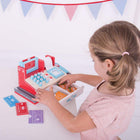 Bigjigs Toys - Caisse enregistreuse avec scanner-Conforme aux normes de sécurité américaines actuelles