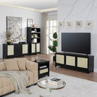 Manhattan Comfort Sheridan 31.49" Mid-Century Modern Bookcase Cabinet - Black-30 Day Limited Manufacturer's Warranty