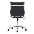Zuo Lider Plus Armless Office Chair - Black-6