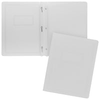 Staples Report Cover - Letter Size - White-Paper cover with white exterior