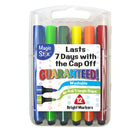 The Pencil Grip Magic Stix Triangular Markers - 12/Pack - 6 Pack-Triangular shape promotes proper grip and fine motor skills