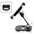 ShoppingAll Short Adjustable Tablet Stand - Black-Black colour