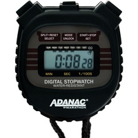 Marathon Water Resistant Digital Stopwatch with Large Display and Buttons, 10/Pack (ST083000-10PK)-Displays minutes, seconds & 1/100th seconds.