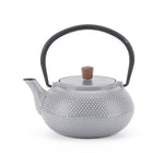 Minimal - Théière en fonte émaillée Minimal - Dot Gris - 0,6 L-Théière en fonte polie à la main pour une finition lisse
