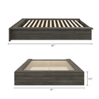 Nexera - Lit Plateforme James en Chêne Gris-7