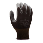 Atlas - Gants Everyday Dry Grip en nitrile lisse - Doublure en nylon - Gris/Noir - Taille S - Lot de 3-Enduction en nitrile