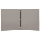 JAM Paper Plastic 1" 3-Ring Binder - Smoke Grey-Size: 1" Width | Holds up to 175 sheets of paper.