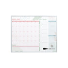 Quartet - Calendrier hebdomadaire et mensuel magnétique effaçable à sec - 20" x 16" - Cadre en aluminium-4-EN-1: Suivez les dates importantes avec le calendrier non daté de 5 semaines, organisez votre semaine avec le calendrier hebdomadaire, notez vos listes de tâches sous « Notes », ou attachez des objets avec les aimants sur la surface magnétique.
