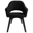 Nightingale - Tonik Chaise design à 4 pieds en bois - Noir-Structure en bois avec pieds inclinés à l'arrière pour plus de stabilité et de durabilité