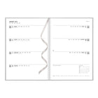 Letts 2026 Titanium Weekly/Monthly Hard Cover Planner - 8-1/4" x 5-5/6" - Silver - Multilingual-Hard, matte-laminated cover