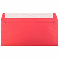 Jam Paper #10 Business Colored Recycled Envelopes with Peel and Seal Closure - 4 1/8" H x 9 1/2" W - Red Recycled - 25 Pack-Color: Red Envelope