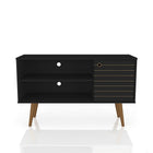 Manhattan Comfort Liberty 42.52" TV Stand, Black (212BMC8)-Free Standing TV Stand for Living Room and Bedroom use.