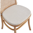 Manhattan Comfort Paragon 17.52" Industry Chic Upholstered Dining Chair - Nature and Oatmeal - Set of 2-Delivered to you Fully Assembled! No Assembly Required