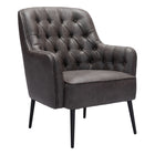 Zuo Tasmania Accent Chair - Vintage Black-Assembly required