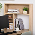 HOMCOM 43.25" Nordic Style Computer Desk - Oak Colour-Ideal for corner space, can be used as a writing desk or even a dining table